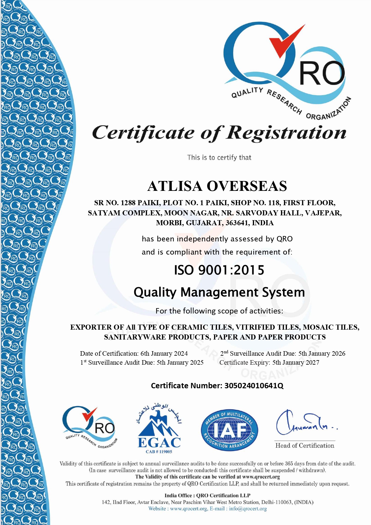  ISO 9001:2015